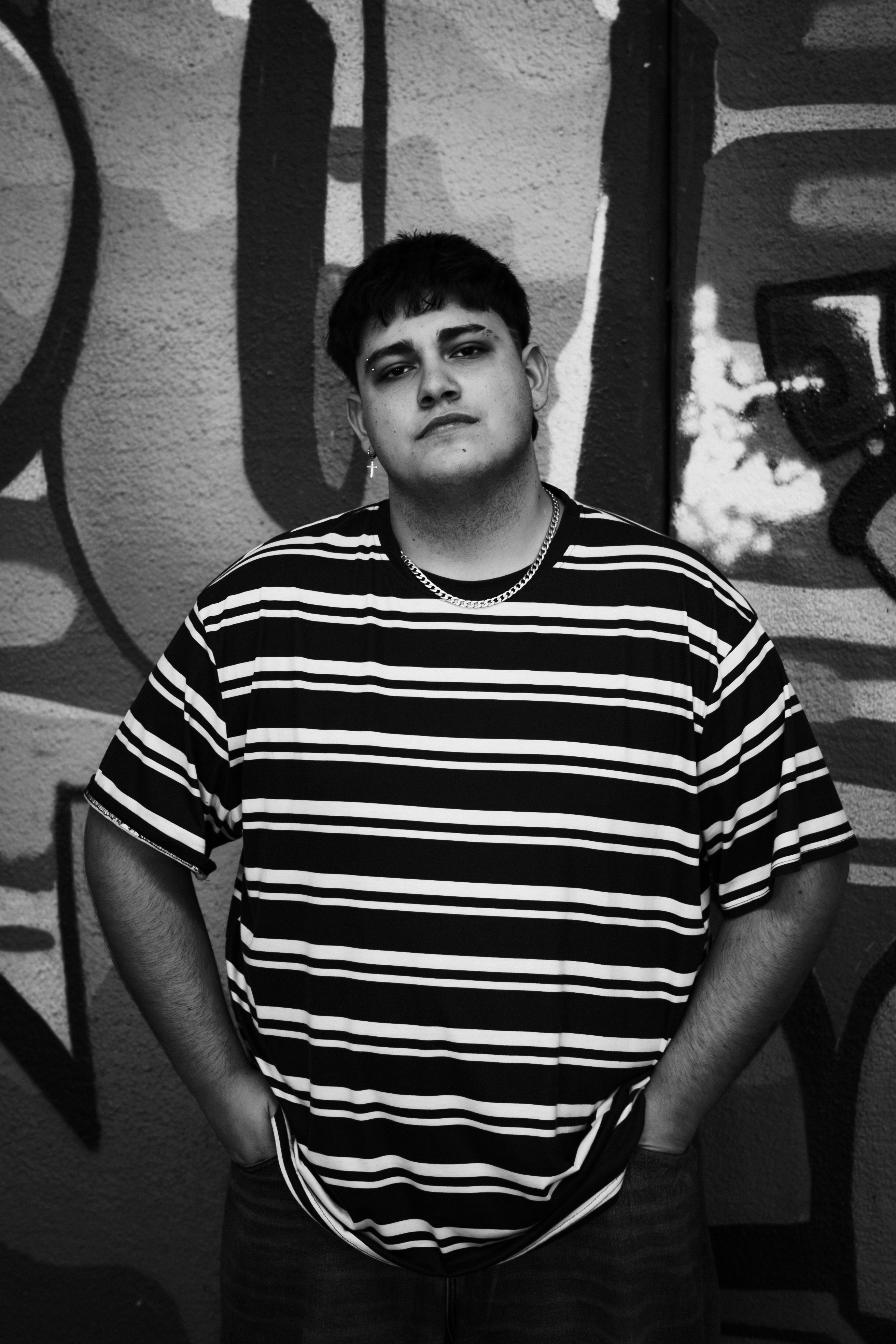 Retrato en blanco y negro de Galo de Murcia